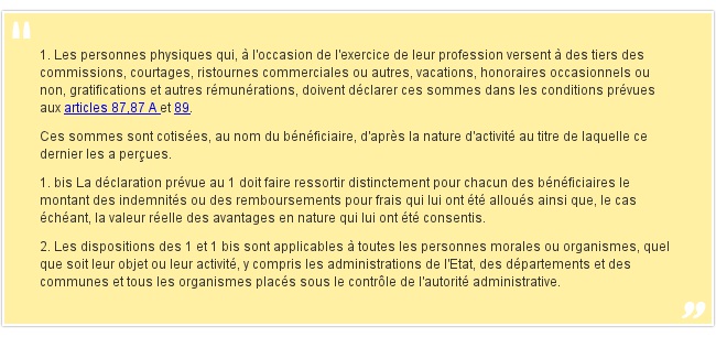 1. Les personnes physiques qui, à l'occa...