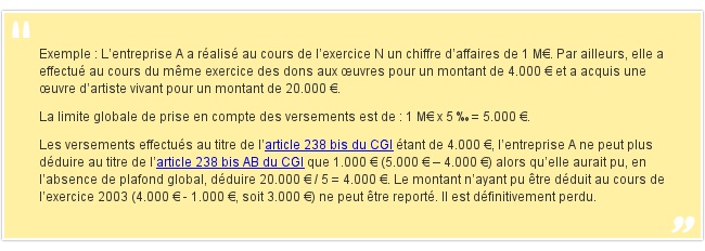 Exemple : L’entreprise A a ré...