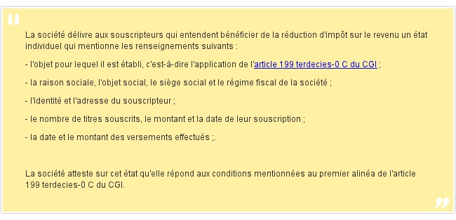 La société délivre aux sou...
