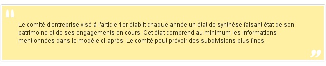 Le comité d'entreprise visé &agra...