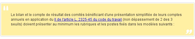 Le bilan et le compte de résultat des co...
