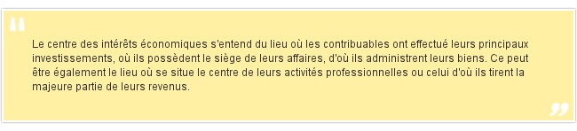 Le centre des intérêts écon...